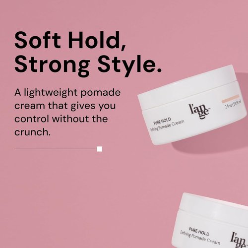 L’ANGE HAIR Pure Hold Defining Pomade Cream - Light Hold, Natural Matte Finish | Non-Greasy Texture & All-Day Control