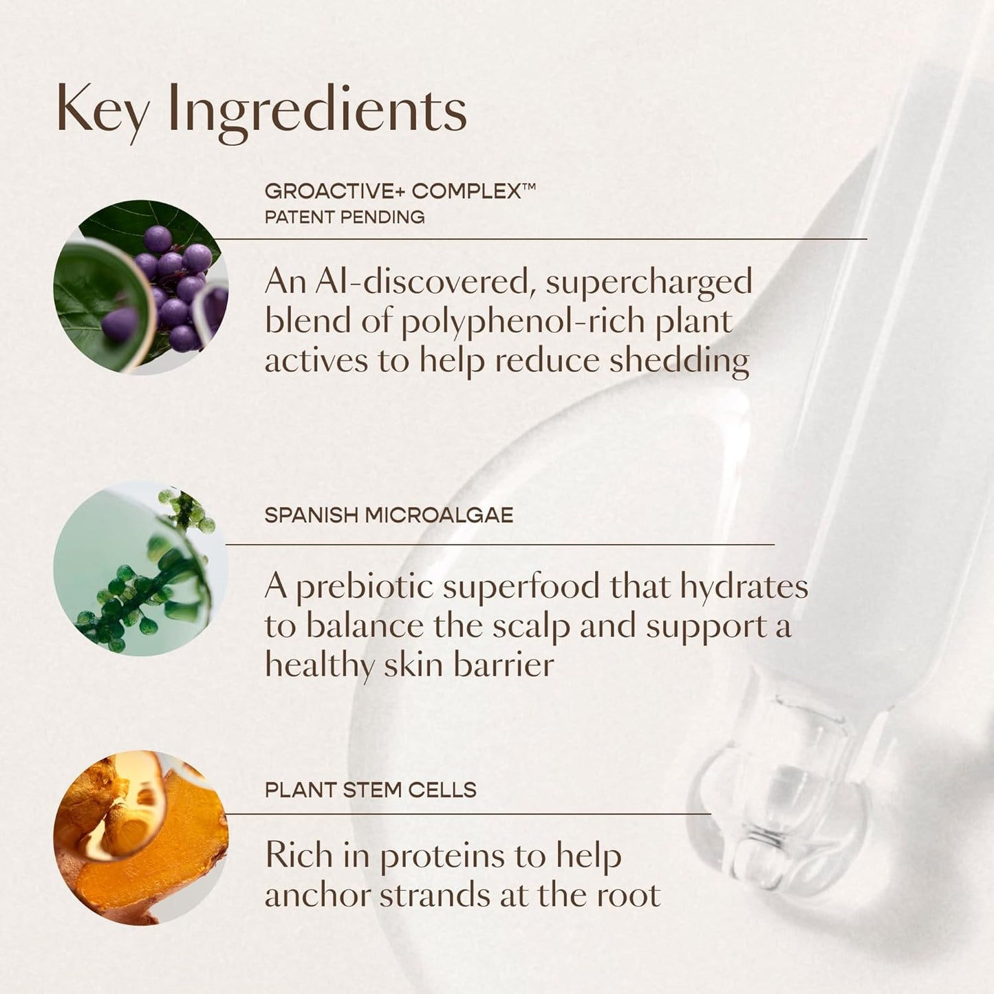 VEGAMOUR GRO+ Advanced Hair Serum - Boosts Hair Density & Reduces Shedding | Fragrance-Free, Vegan, Cruelty-Free