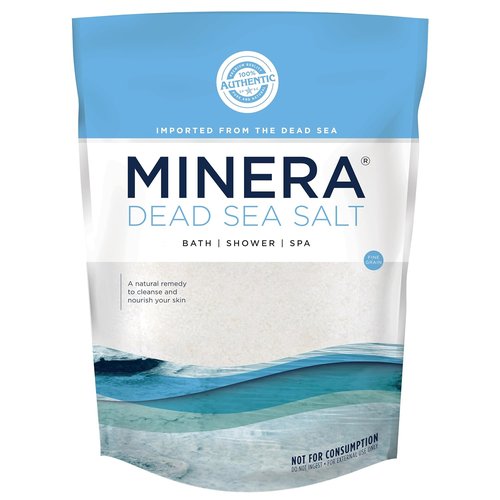 Minera Dead Sea Salt - 100% Pure & Natural, Fast-Dissolving Bath & Foot Soaks | 5 lbs, Unscented, Skin-Softening