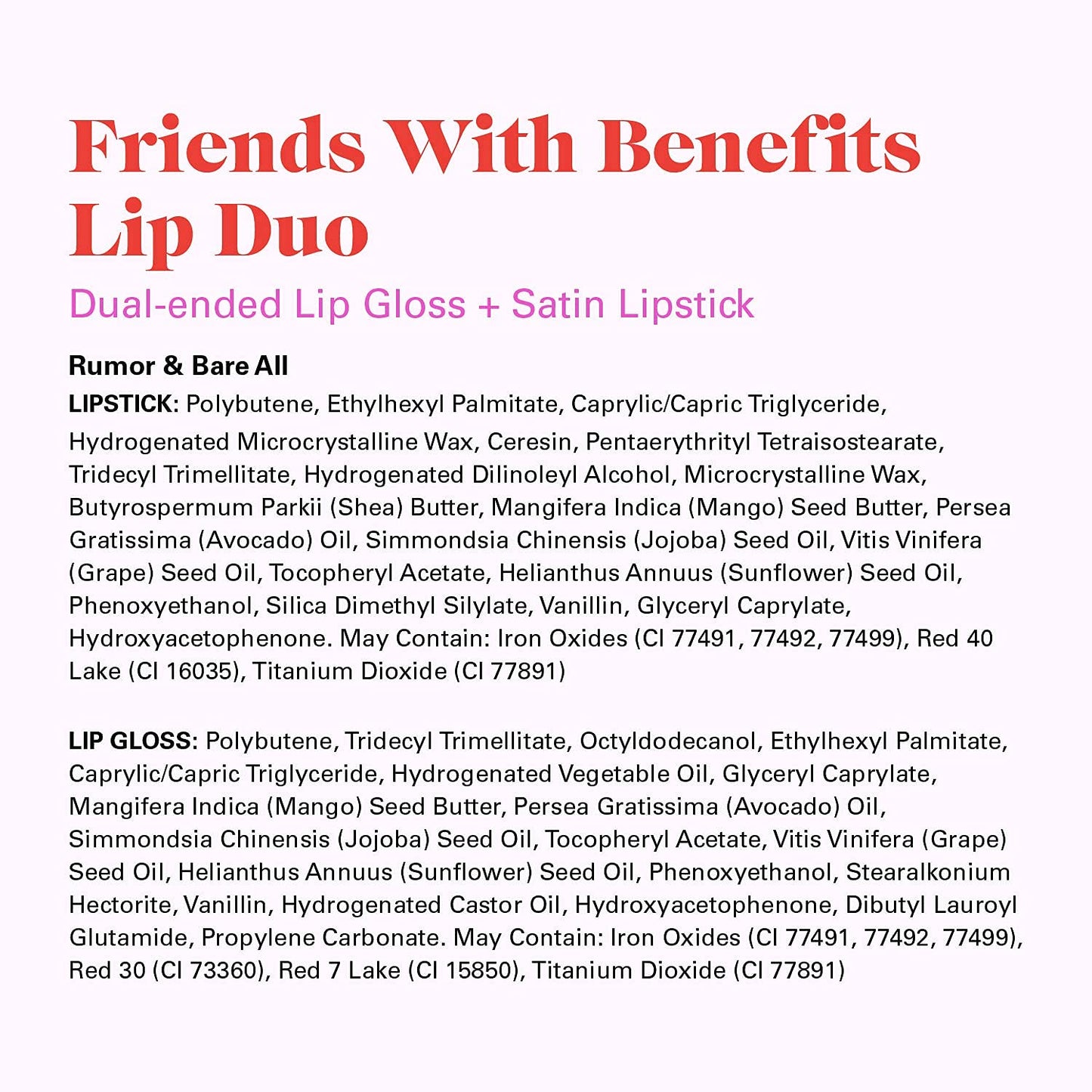 PYT BEAUTY Lip Duo, Peachy Nude Lipstick and Lip Gloss, Hydrating Combo, Hypoallergenic, Vegan Makeup, 1 Count