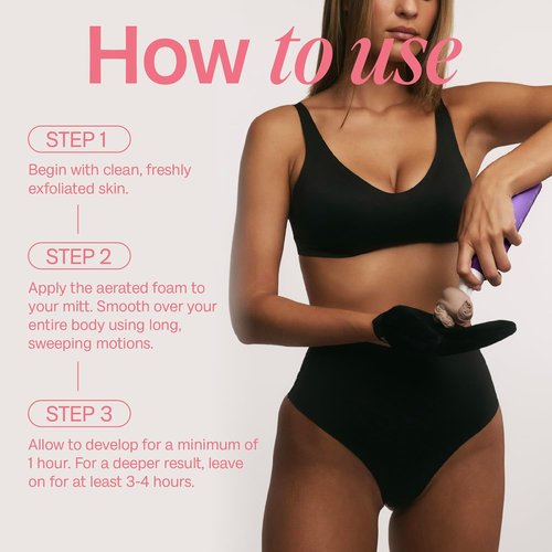BALI BODY Deep Violet Self Tanner - Fast-Acting, Weightless Mousse for Natural Bronze | Hydrating, No-Transfer Formula