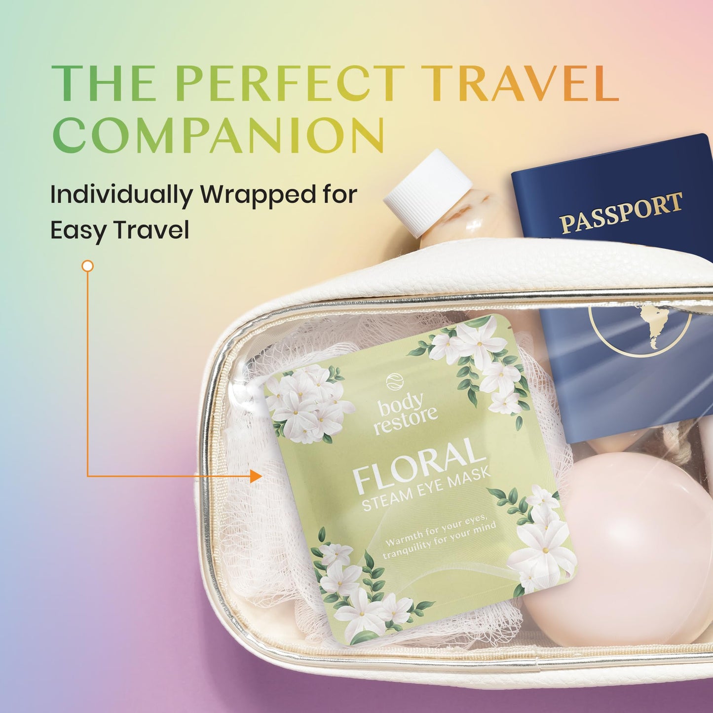 Body Restore Self Heated Steam Eye Mask 30 Pack - Easter Basket Stuffers, Relaxation Gifts for Her and Him, Best Friend, Stye Eye Treatment, Disposable Heating Pad, Travel Essentials - Variety