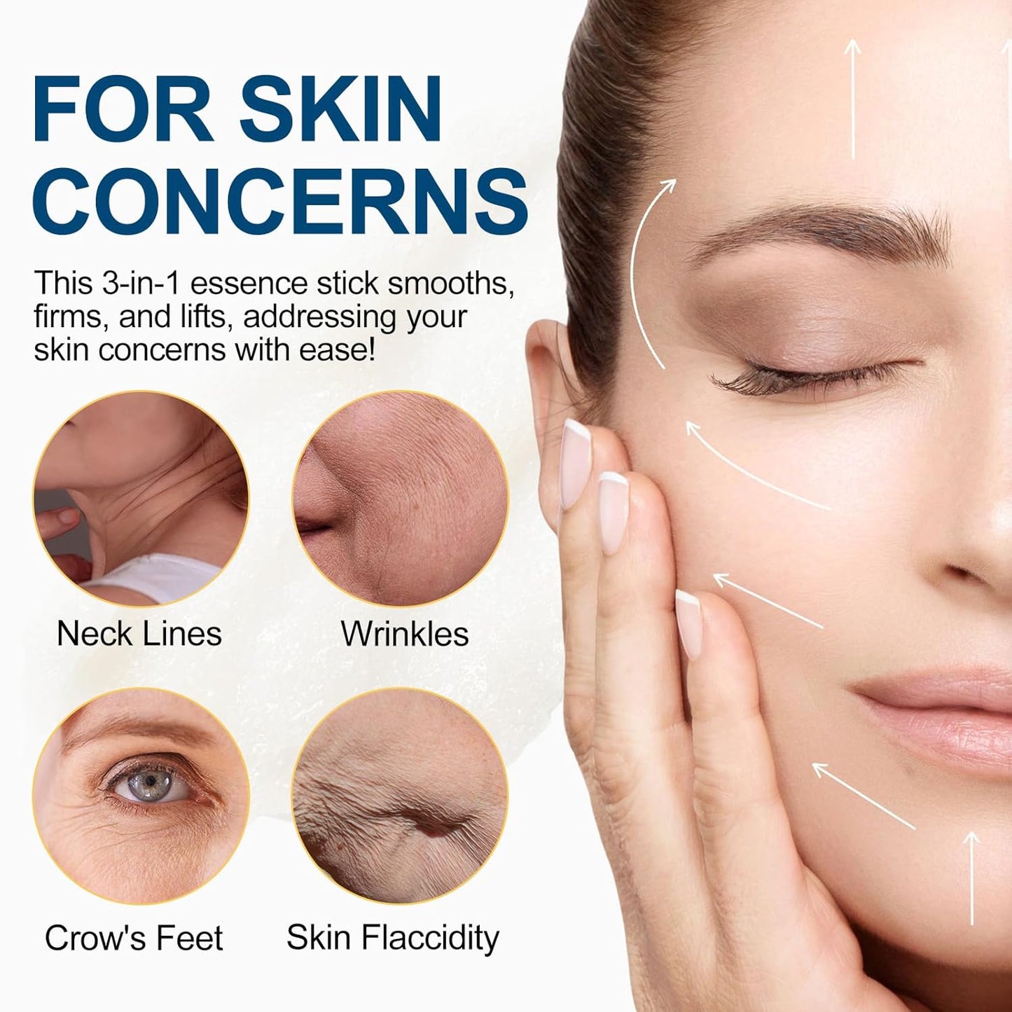 Skiennix Retinol Firming Serum Stick - 3-in-1 Anti-Aging Solution for Face, Neck & Body - 1 Oz
