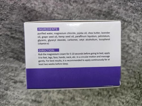 Chialing DeadSea Magnesium Cream - Natural Lavender Lotion for Day & Night Use | 4 oz