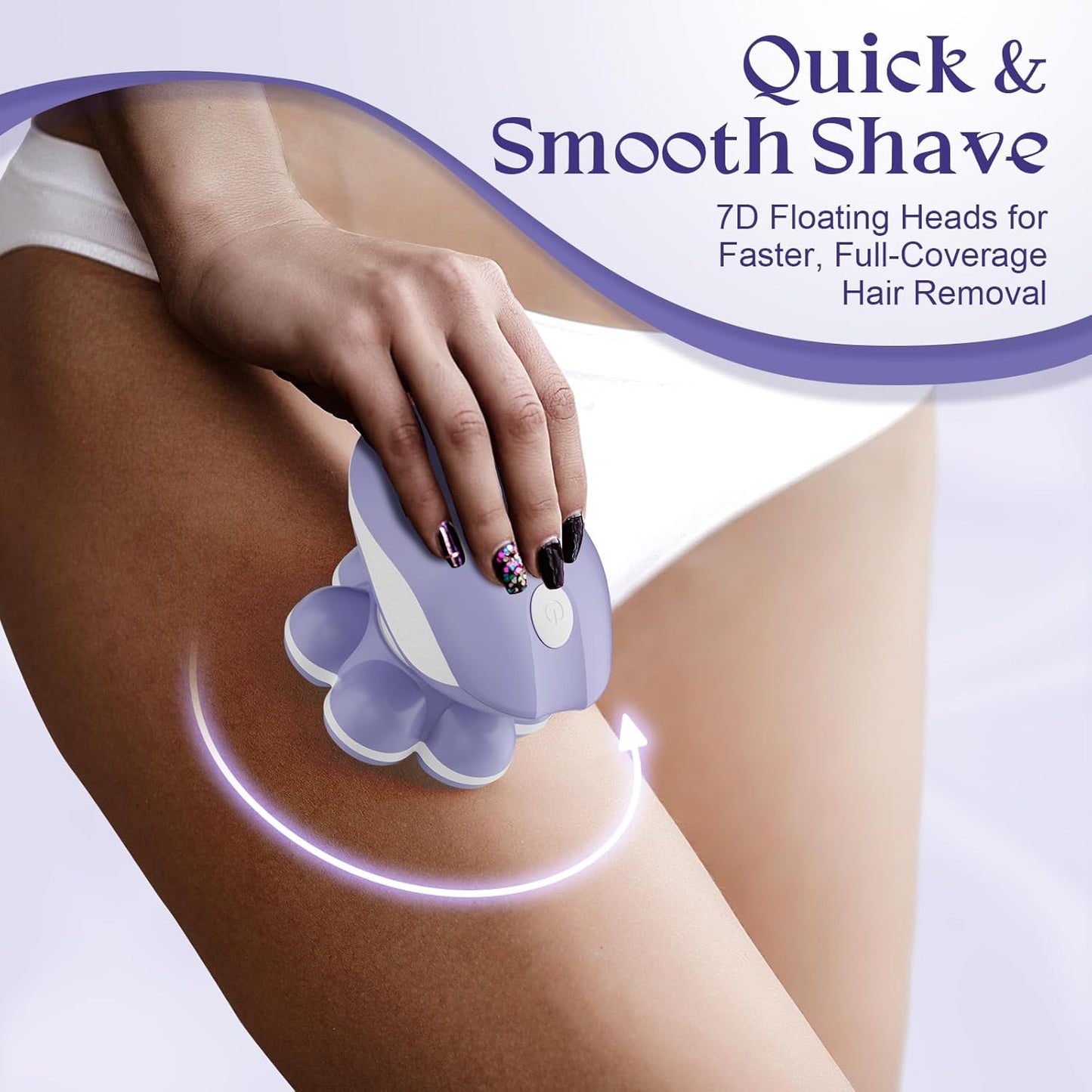 Skiennix Electric Razor for Women - 7D Fast & Painless Full-Body Shaver for Silky Skin | Waterproof & Travel-Friendly