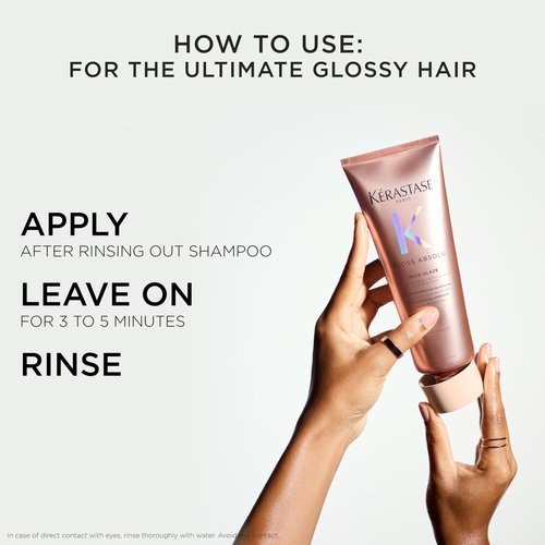 Kerastase Gloss Absolu High-Shine Anti-Frizz Conditioner - Deeply Hydrates & Detangles, Instantly Softens, For Glossy & Bouncy Hair