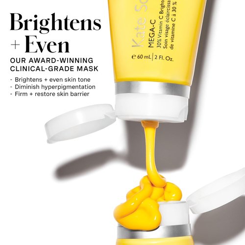 Kate Somerville Mega-C Vitamin C Brightening Facial Mask - Clinic-Grade Treatment for Even Skin Tone, 2 Fl Oz