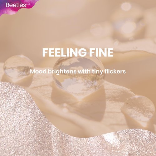 Beetles Pro Pearl Gel Polish - Feeling Fine, 20ml Champagne Gold Gel Nail Polish, Professional Nail Tech Formula, High Pigment Soak Off UV LED Long Lasting