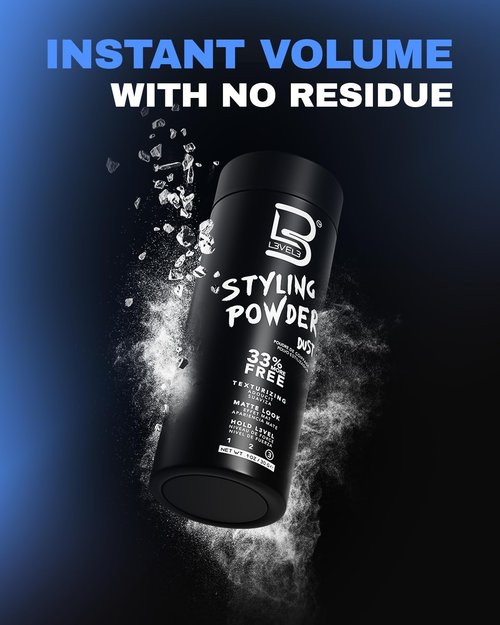 L3 Level 3 Styling Powder - Natural Look for Men - Easy Application, No Greasy Residue | 30 Grams