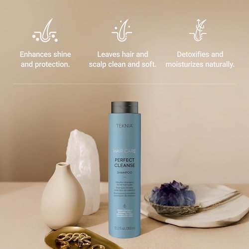LAKMÉ Teknia Perfect Cleanse Shampoo - Deep Cleansing Clarifying Formula for Scalp and Hair