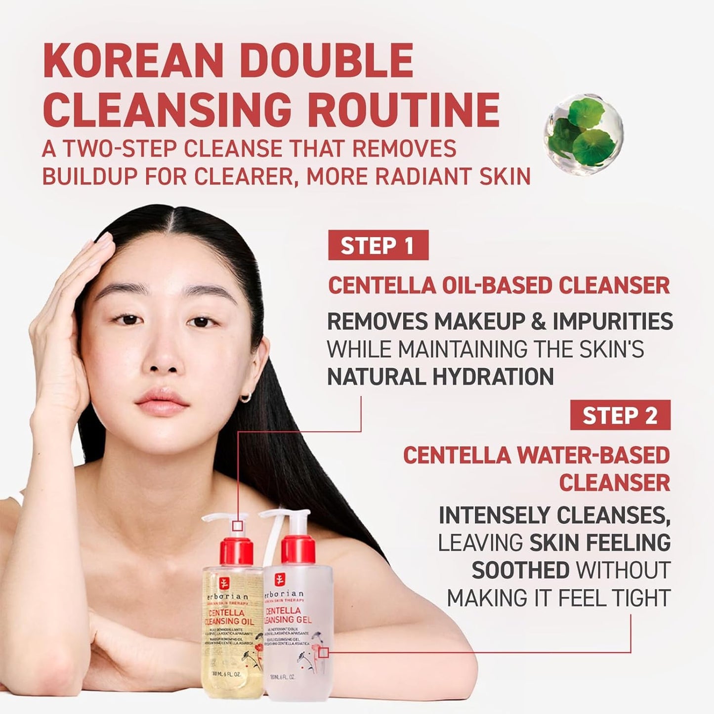 Erborian Cleansing Oil - Gentle Makeup Remover with Centella Asiatica | Hydrates & Soothes Skin