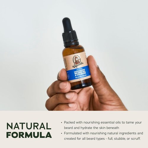 Dr. Squatch Conditioning Beard Oil - Nourishing Men's Gift Pack | Long-Lasting Scents: Fireside Bourbon, Glacial Falls, Woodland Pine
