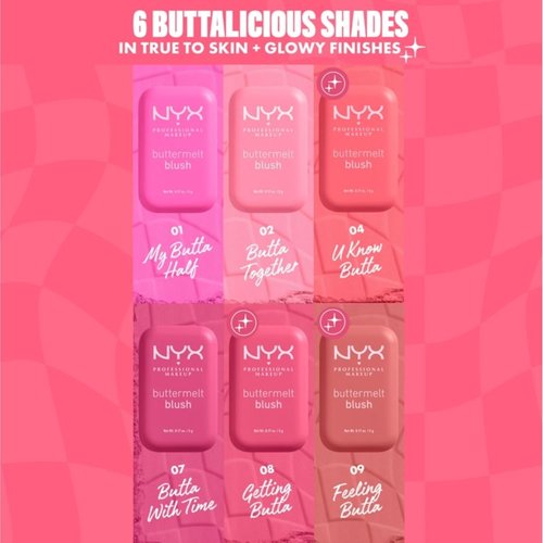 NYX PROFESSIONAL MAKEUP Buttermelt Powder Blush - Fade & Transfer-Resistant, 12HR Wear, Vegan Formula | Butta With Time