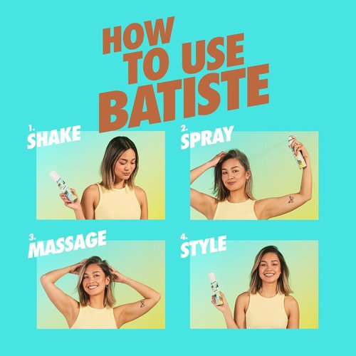 Batiste Dark Dry Shampoo - Waterless Formula for Instant Freshness | 3.81oz, 3-Pack