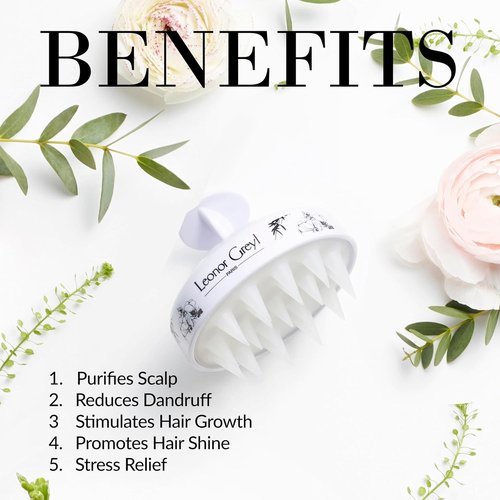 Leonor Greyl Scalp Massager Brush - Award-Winning Luxury Tool for Hair Growth & Scalp Purification