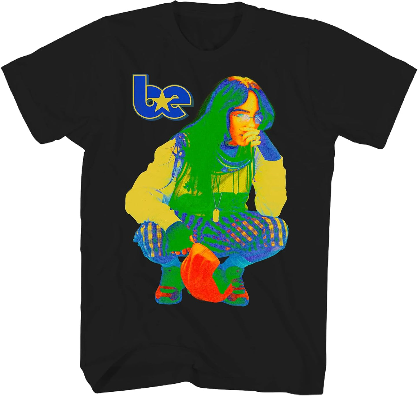 Billie Eilish T-Shirt - Hit Me Hard and Soft | Black Short Sleeve Graphic Tee for Adults
