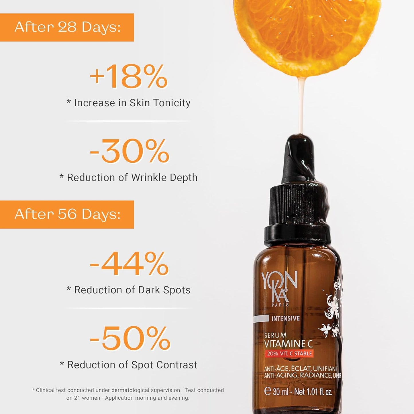 Yon-Ka 20% Vitamin C Serum - Concentrated Anti-Aging Treatment to Even Skin Tone & Boost Collagen | 99% Natural Ingredients