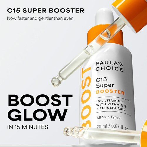 Paula's Choice BOOST C15 Super Booster - 15% Vitamin C Face Serum with Vitamin E & Ferulic Acid | Fragrance-Free