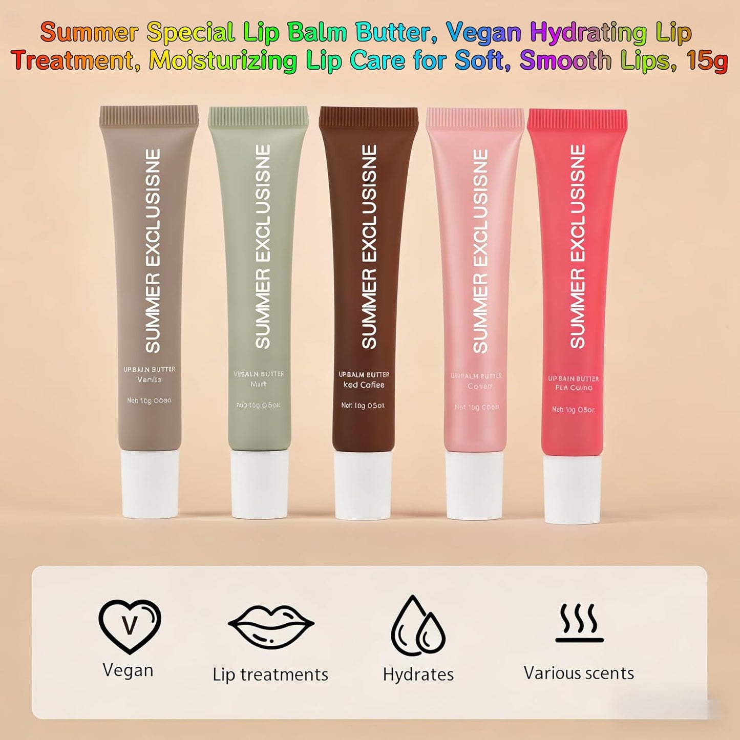 Skiennix Pink Guava Tinted Lip Butter Balm - Moisturizing & Nourishing Care for Smooth, Soft Lips