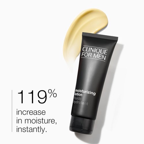 Clinique For Men Moisturizing Face Lotion - Hydrating Formula with Hyaluronic Acid & Glycerin | 3.4 Fl Oz
