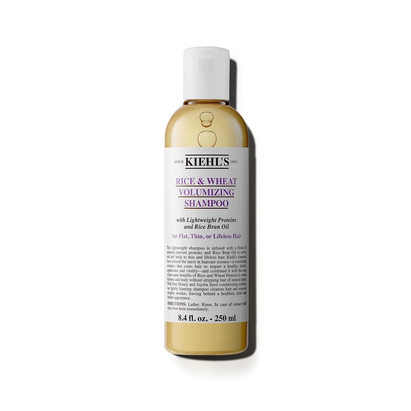 Kiehl's Volumizing Shampoo - Gentle Formula for Thin Hair with Rice Bran Oil | 8.4 fl oz