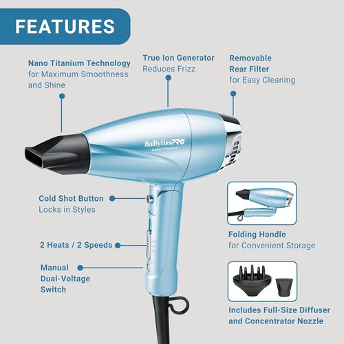 BaBylissPRO 1 1/4" Digital Ionic Flat Iron - Professional Hair Straightener with Short Plates