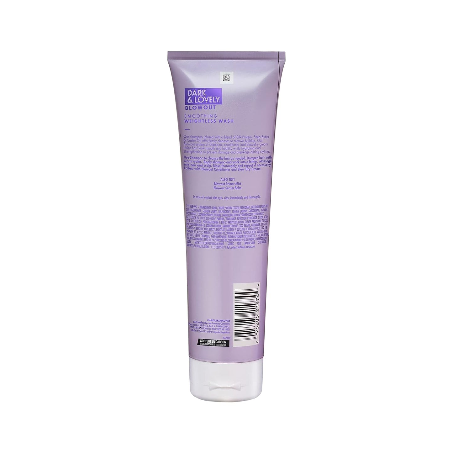 SoftSheen-Carson Dark and Lovely Hydrating Sulfate-Free Shampoo - Castor Oil for Curly Hair, 8.5 fl oz
