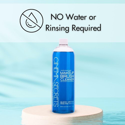 CINEMA SECRETS Professional Makeup Brush Cleaner - 32 Fl Oz | Gentle & Effective Formula, 2 Count