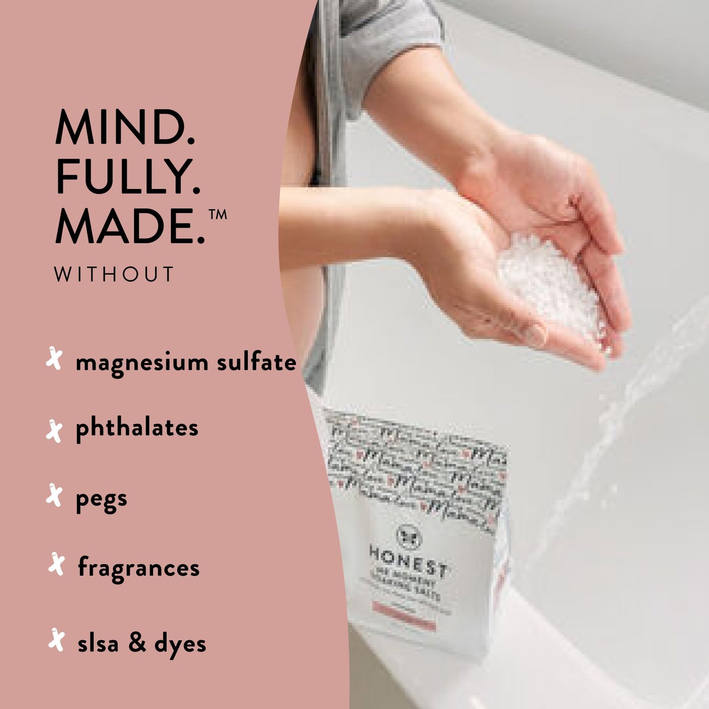 The Honest Company Honest Mama Me Moment Soaking Salts | Calming, Mineral-Rich Dead Sea Salt Soak | 2 lbs