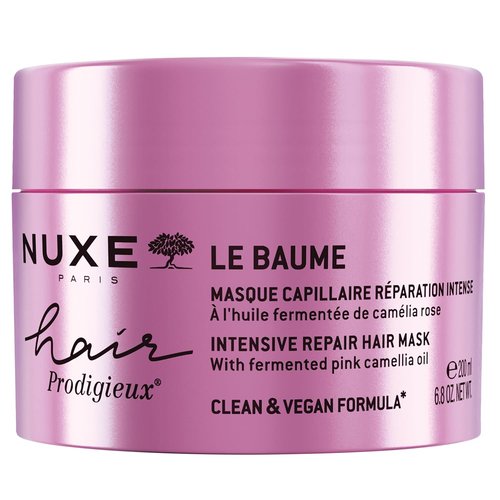 Nuxe Hair Prodigieux Intensive Repair Hair Mask - Fermented Pink Camellia Oil, 6.8 Fl Oz | Silicone-Free for Dry Hair