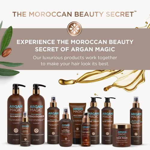 Argan Magic Nourishing Body Oil - Intense Hydration with Argan & Almond Oils | Paraben Free, 6 FL Oz