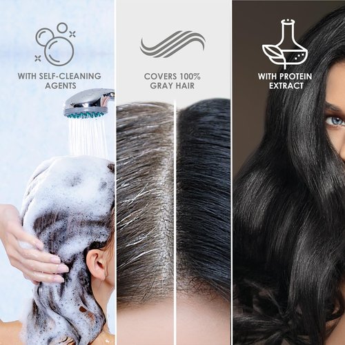 Professional Coloring Kit - Permanent Hair Dye for Gray Coverage | 6.0 Dark Blonde + Reviving Shampoo & Conditioner