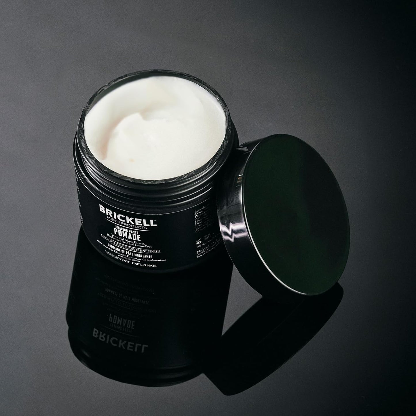 Brickell Men's Products Shaping Paste Pomade - Natural Texturizing Wax for Men, 2 Ounces