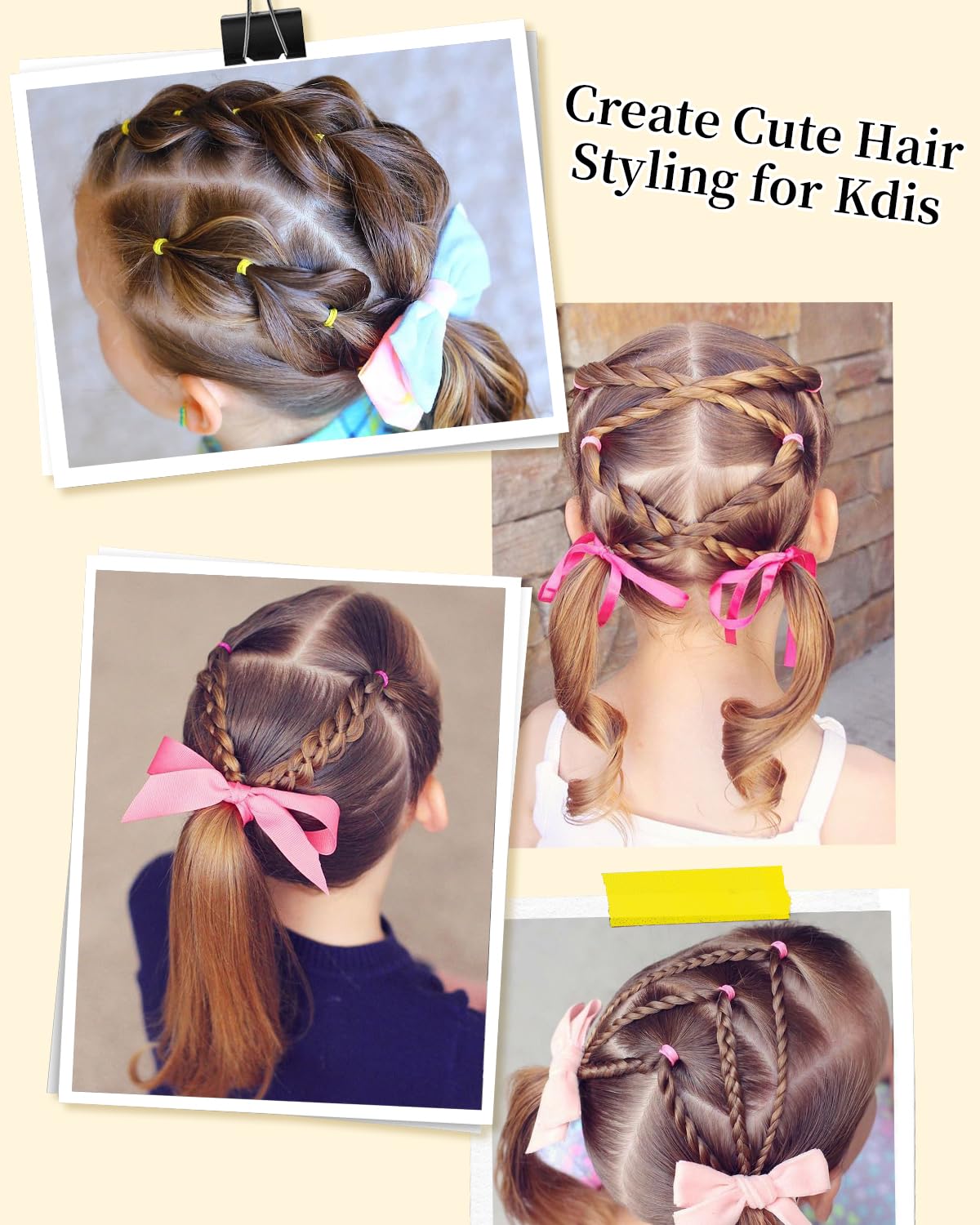 Slick Back Hair Brush & Wax Stick Set - Frizz Control & Flyaway Smoothing - Perfect for Sleek Ponytails & Buns
