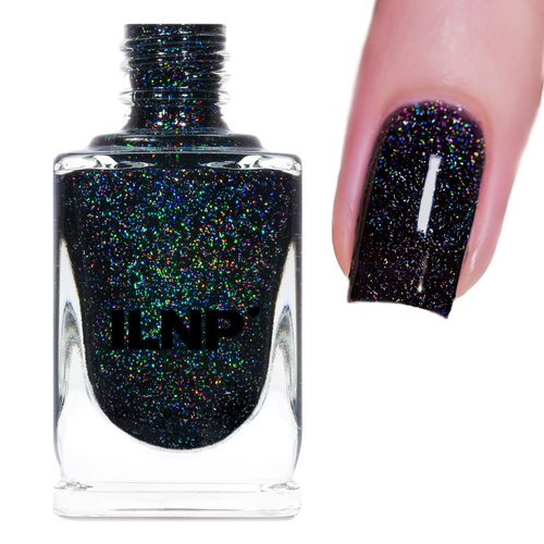 ILNP Cityscape - True Black Holographic Jelly Nail Polish | Long-Lasting, Chip Resistant, Vegan, 12ml