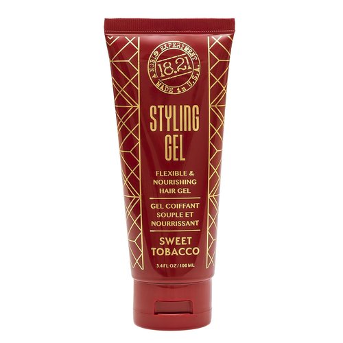 18.21 Man Made Hair Styling Gel - Weightless All-Day Flexible Hold | 3oz Original Sweet Tobacco Scent