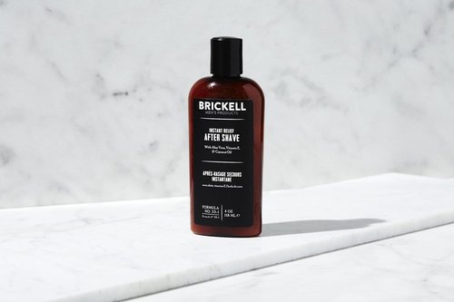 Brickell Men's Products Aftershave Balm - Natural & Organic Soothing Relief for Razor Burn | 4 Ounce