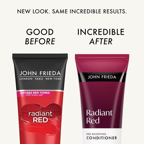 John Frieda Radiant Red Conditioner - Hydrates & Enhances Red Tones with Pomegranate Extract | 8.3 Oz, Pack of 2
