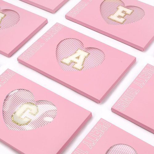 2 PCS Initial Makeup Bags for Women: Cosmetic Bag for Travel Toiletry - Birthday Gifts for 11 12 13 14 15 16 17 18 Years Old Girl Graduation Teacher Gift- Teen Girl Gifts Trendy Stuff - Pink H