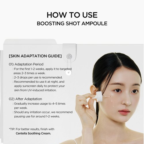 SKIN1004 Niacinamide 10% Boosting Shot Ampoule, Niacinamide Spicule Serum for Face, Facial Ampoule with Tranexamic Acid, Pore Minimizer for Face, Madagascar Centella, Korean Skin Care, 1.01fl.oz/ 30ml