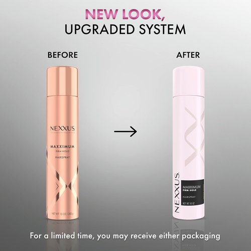 Nexxus Maxximum Finish Firm Hold Hairspray - 10 oz | STYLEPROTECT Technology for Ultimate Control and Hold