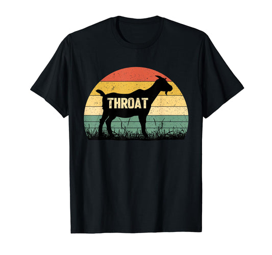 Funny Retro Throat Goat Sunset - Adult Humor Costume T-Shirt