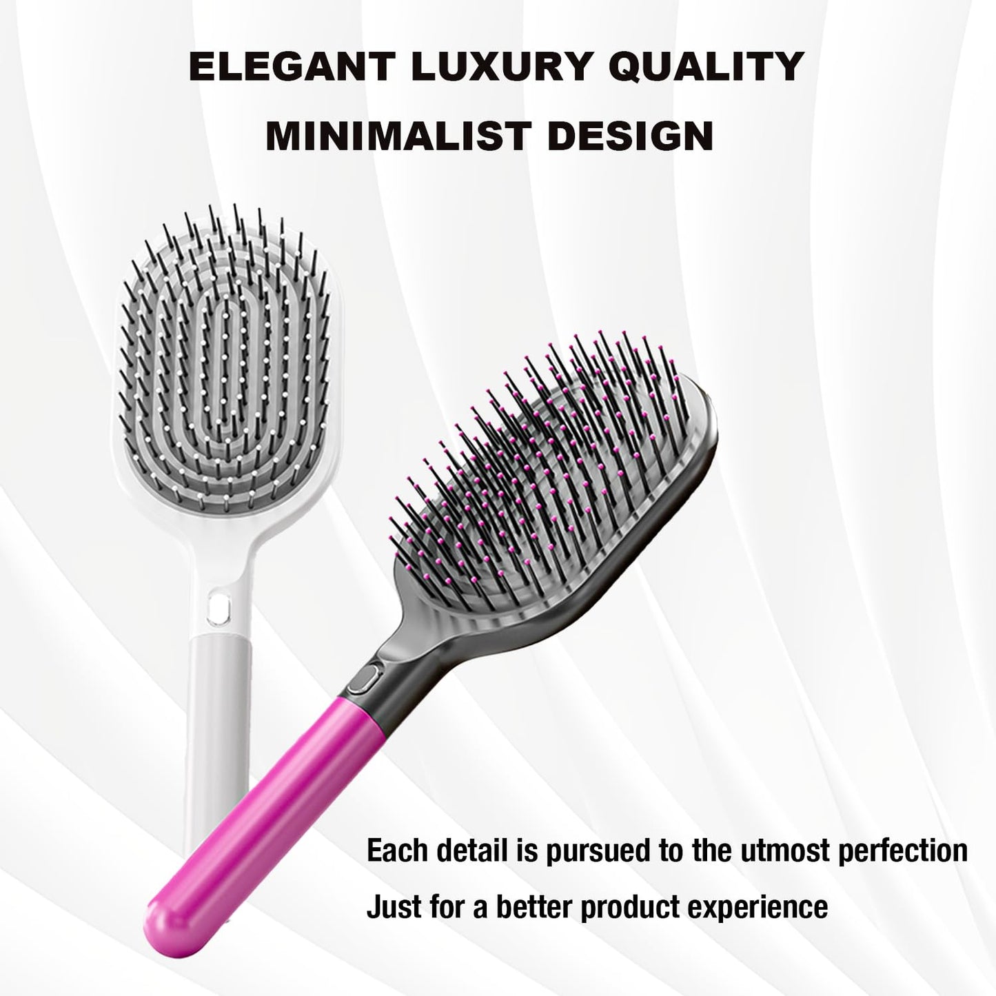 WYNK Detangling Brush - Soft Bristles for Fast Drying - Gentle on Thick, Curly Hair | For All Ages