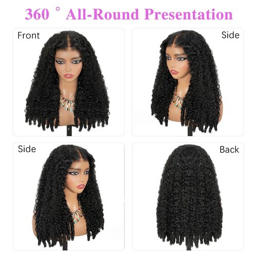Liqusee 7x6 Burmese Curly Glueless Wigs Human Hair Pre Plucked Pre Cut 250% Density Drawstring Wig for Black Women 7x6 HD Lace Front Wigs Human Hair Glueless Wear and Go Nautural Color 24 Inch