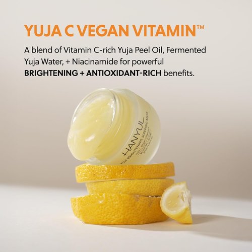 HANYUL Yuja Sleeping Mask - Korean Yuzu Night Cream for Radiant Skin | Vegan Hydrating Moisturizer 2.37 fl. oz.