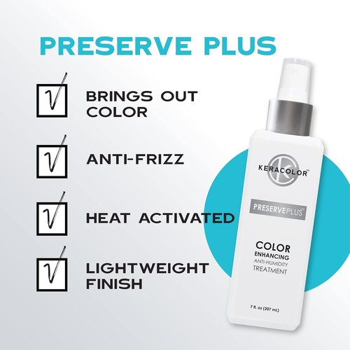 Keracolor Preserve Plus Color Enhancing Treatment - Anti-Humidity & Frizz Control, 7 Fl. Oz.