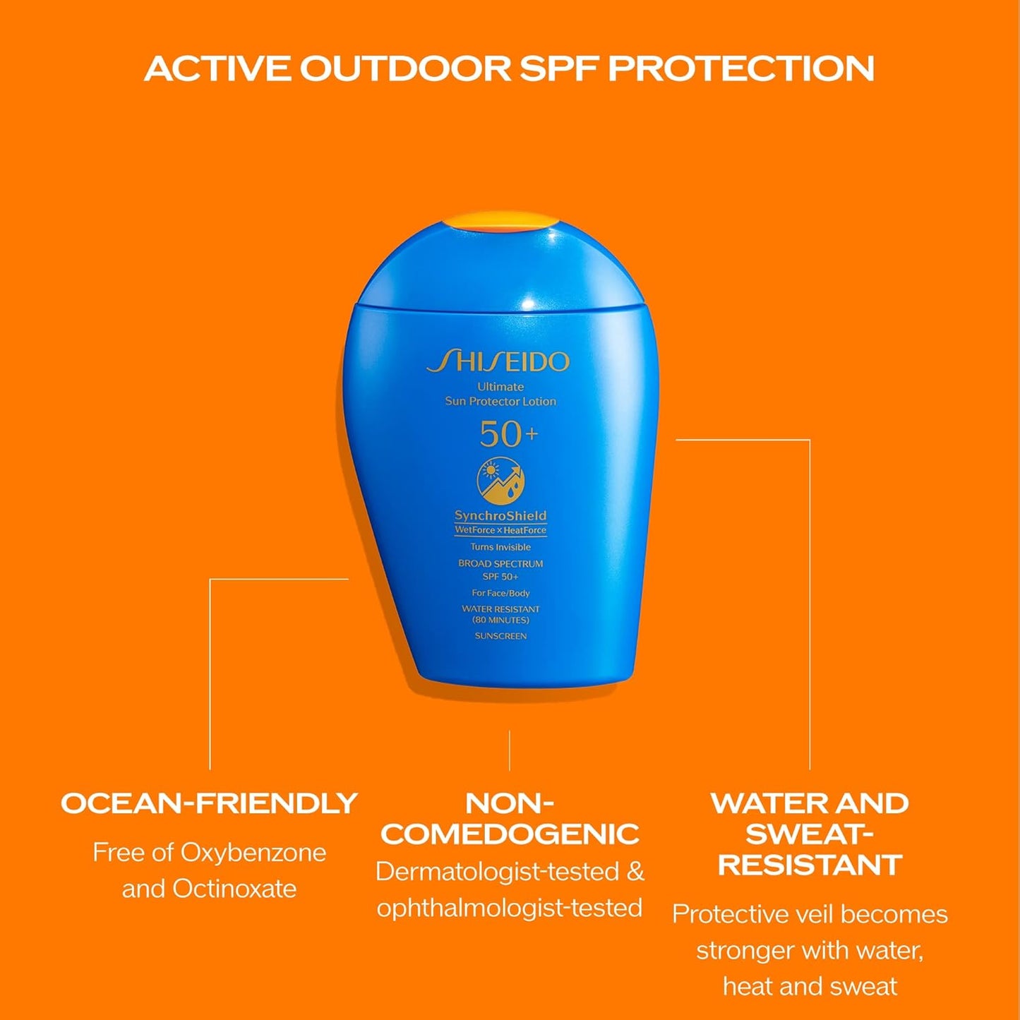 Shiseido Ultimate Sun Protector Lotion - Invisible Broad-Spectrum SPF 50+ - 150 mL - Lightweight for All Skin Types
