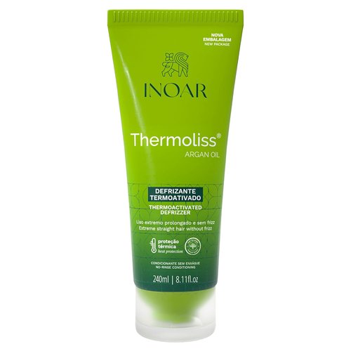 Inoar Argan Oil Thermoliss Balm - Frizz Control & Heat Protection with Amino Acids | 8.1 fl. oz