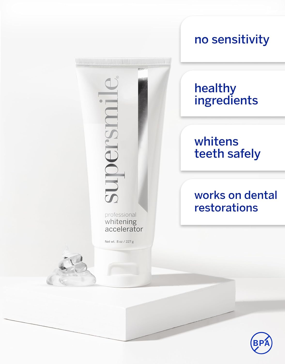 Supersmile Professional Whitening Accelerator - Powerful, Safe Whitening Without Sensitivity - 8 oz