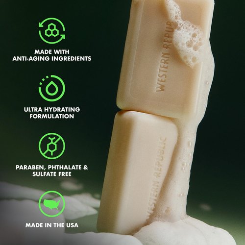 Hyper Foaming Soap Bar - Hydrating Eucalyptus & Alpine Sage | Anti-Aging Tropic Rum & Nautical Sea Salt | 2 Pack | Made in USA